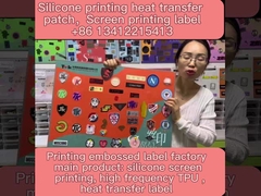 silicón que imprime el remiendo de la transferencia de calor