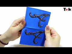 Impresora de etiquetas 3D de diseño personalizado Tpu suave 3D en relieve Tpu transferencia de calor en relieve flexionado logotipo personalizado C