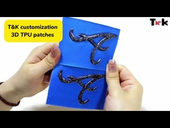 Parches de TPU de alta calidad 3d metálicos suaves parches de TPU personalizados coloridos transferencia de calor de TPU para prendas