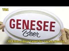 Accesorios para prendas de vestir Parches de bordado 3D Etiquetas de prensa térmica