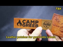 Etiqueta de transferencia de cuero de fibra PU personalizada Logotipo 3D suave de silicona