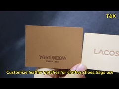 Parches de cuero personalizados transferencia de calor hierro en el cuero genuino parches de cuero grabados para el sombrero tela