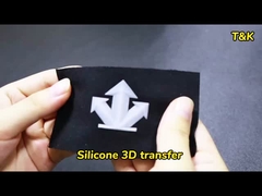 Etiquetas de transferencia de calor de silicona 3D de calidad Impresión de pantalla Etiquetas de ropa de China