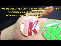 Eco-Amistoso Hierro a medida en la prensa de calor adhesivos de silicio camiseta 3D Impresión de transferencia de calor de silicona