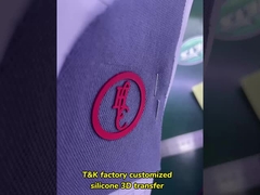 La microfibra imprimió el silicón aumentado Logo Patch For Clothing Brand marca con etiqueta