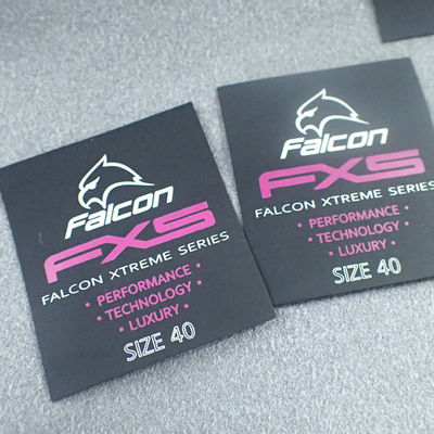 Custom Printed Clothing Label with Logo for Sportswear Brand