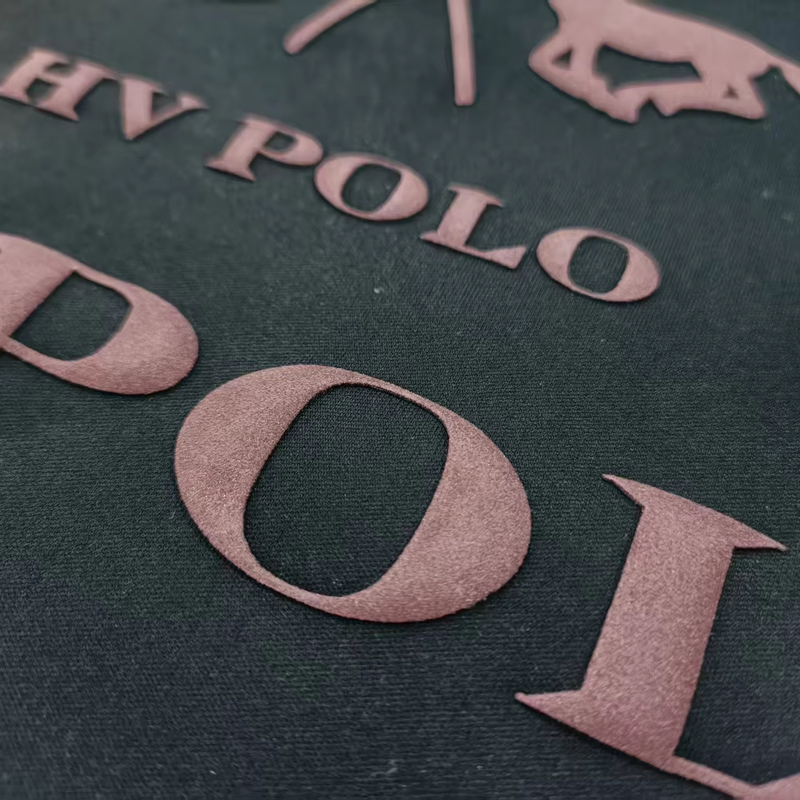 Custom 3D Silicone Heat Transfer Label with Ultrasonic Cut and Square Shape for Garment Free Sample Available