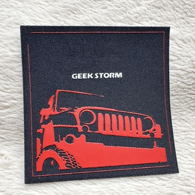 Logotipo de impresión de seda en etiquetas tejidas, accesorios de ropa, pegatinas de impresión de camisetas