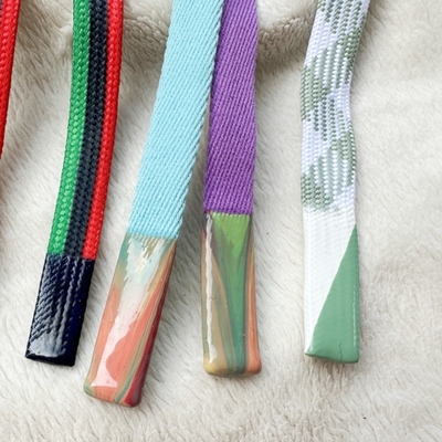 Cordón con capucha de 50 cm con acabado de silicona de revestimiento de cuerda de accesorios de ropa