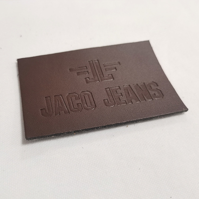 Hierro de transferencia de calor personalizado en pieles genuinas grabadas Parches para sombreros Ropa Bolsas Calzado Jeans