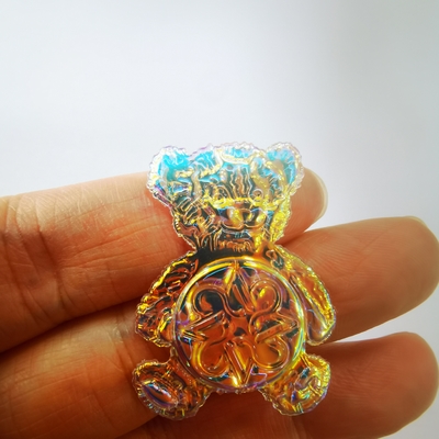 Insignia lavable de la capa del remiendo mágico de moda de encargo del color 3D TPU
