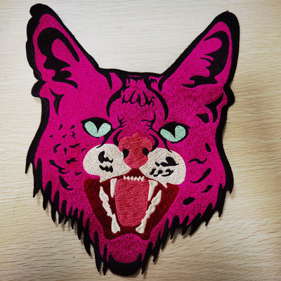 Modelo del leopardo de Clothing Embroidery Patches del diseñador personalizado de la ayuda